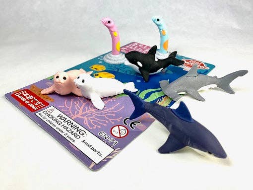 382941 Iwako Ocean Erasers Card