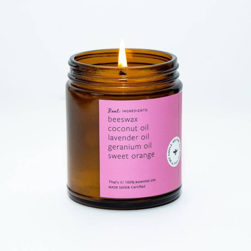 Wildflower Citrus Beeswax &Essential Oil Jar Candle