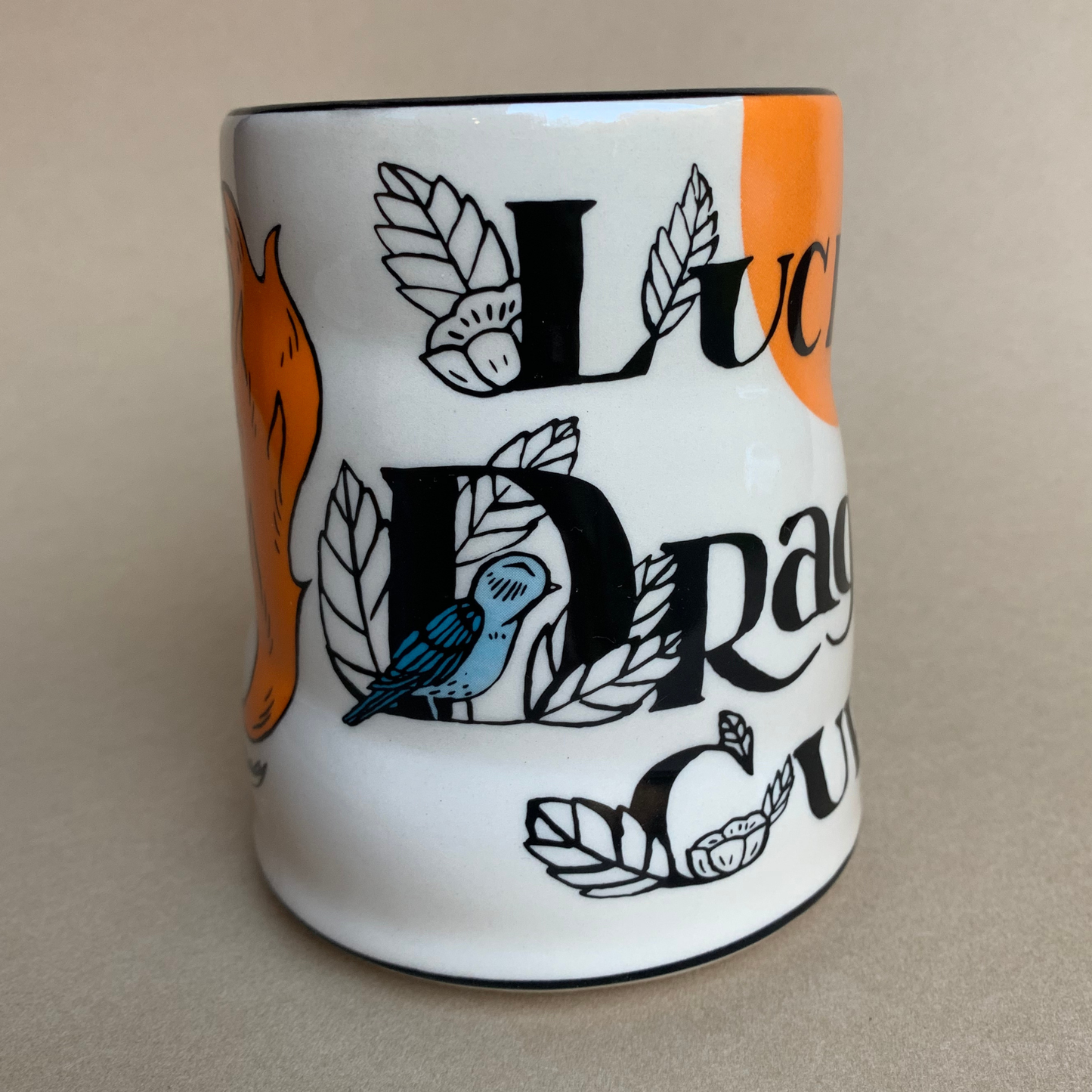 Lucky Dragon Cup - XLarge Ceramic Mug - Father's Day