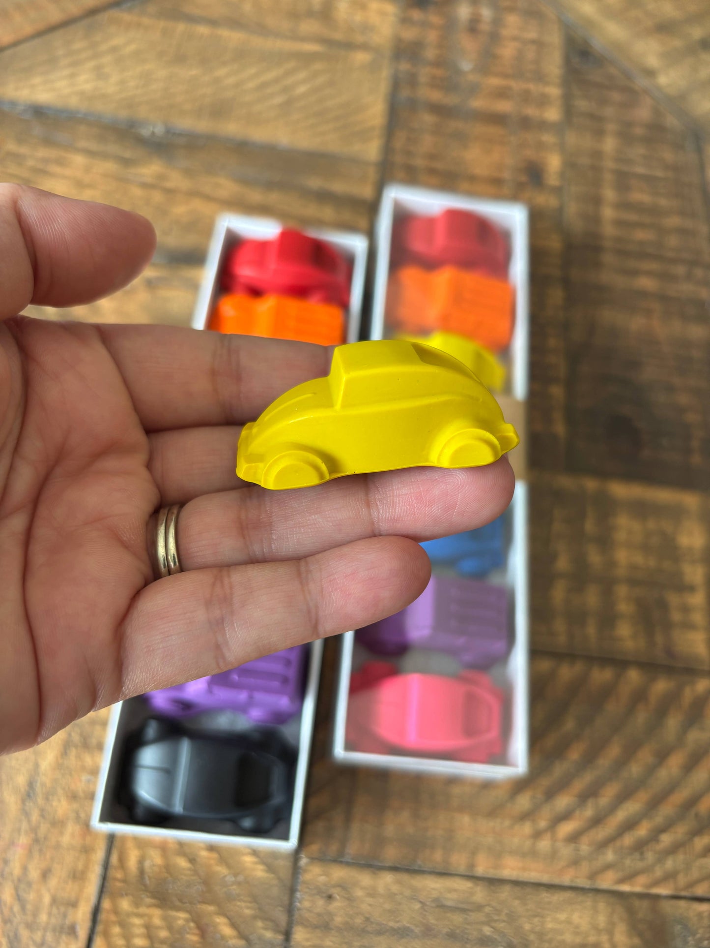 Cars Crayon Set - Handmade Non-Toxic Kids Gift