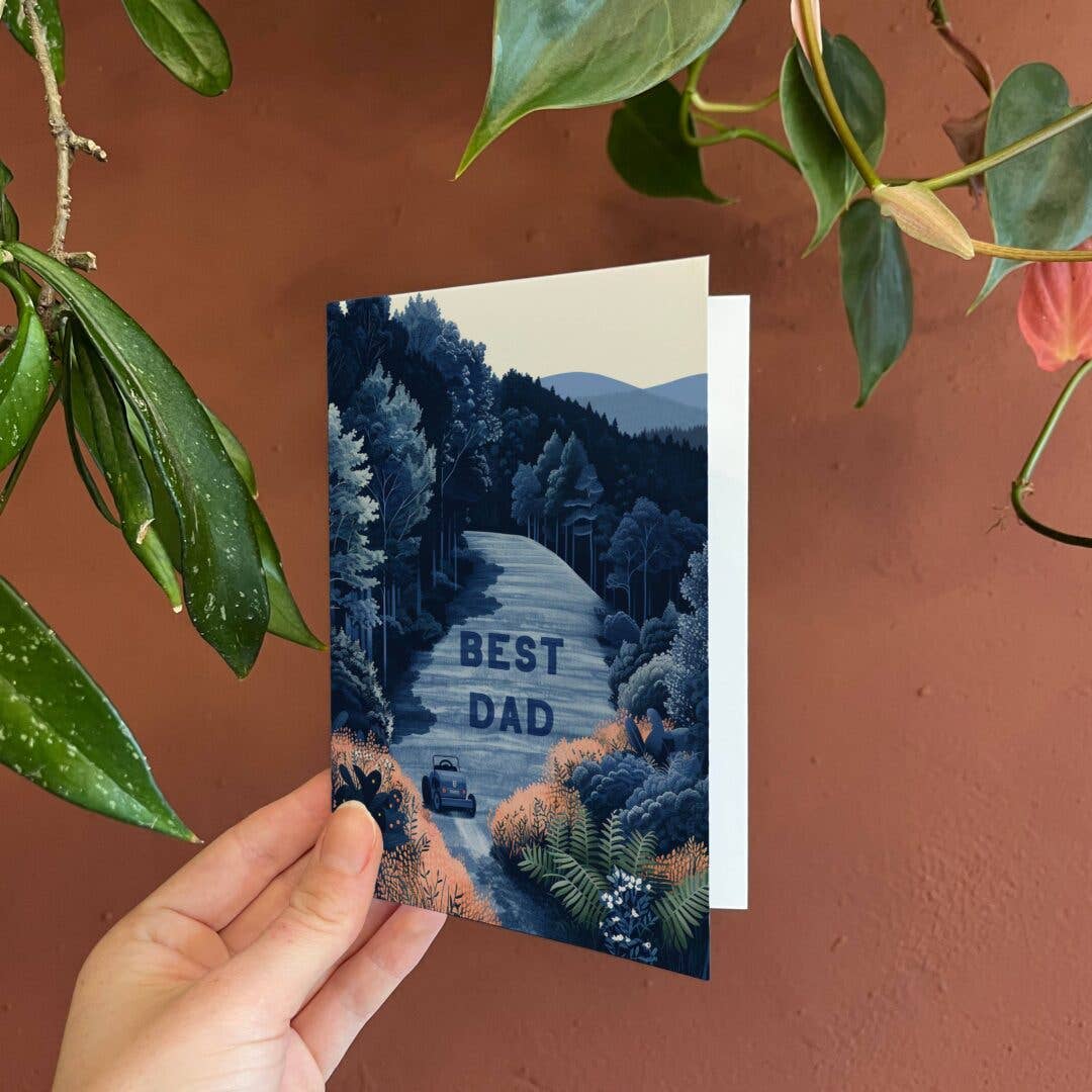 Best Dad Neat Lawn | Father's Day Greeting Card