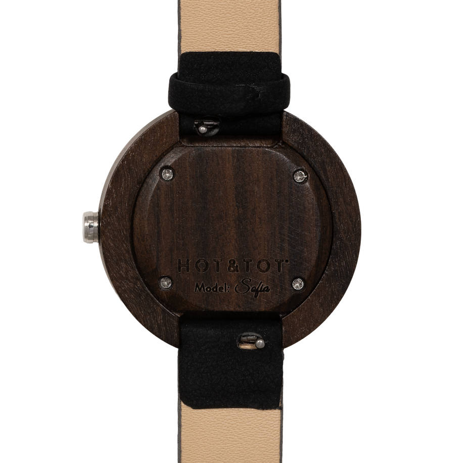 SOFIA | Wood watch for women | Vegan | Sustainable | Silver