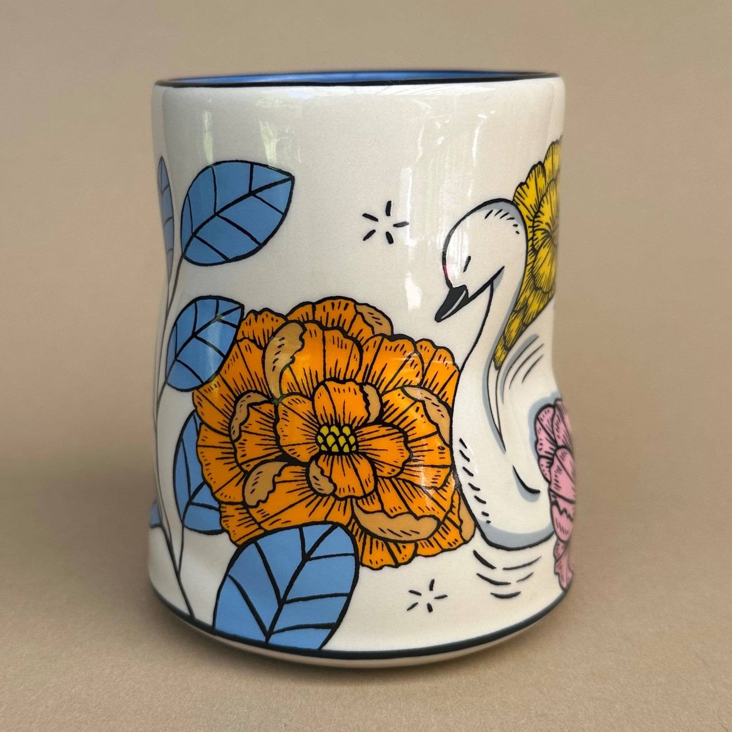 Lucky Swan Cup - XLarge Ceramic Mug - Mother's Day