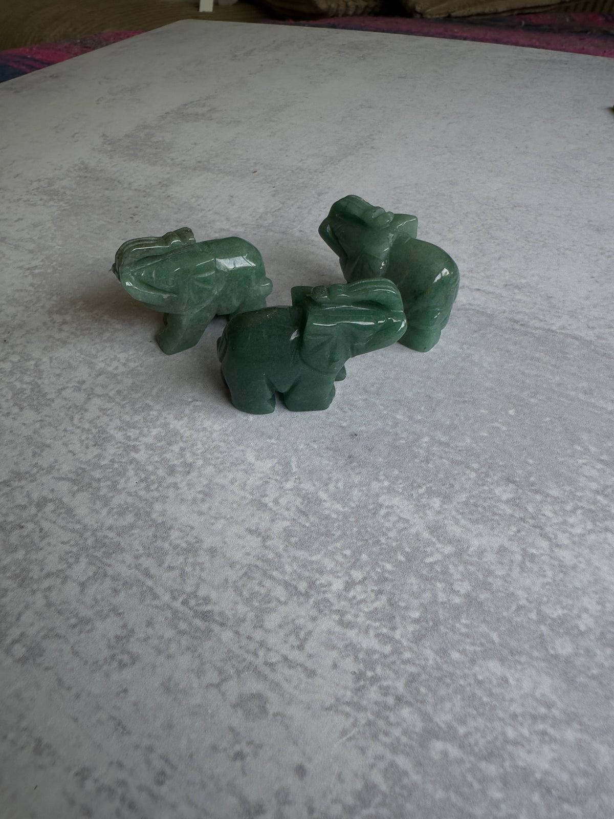 Hand-Carved Gemstone Animal | Elephant