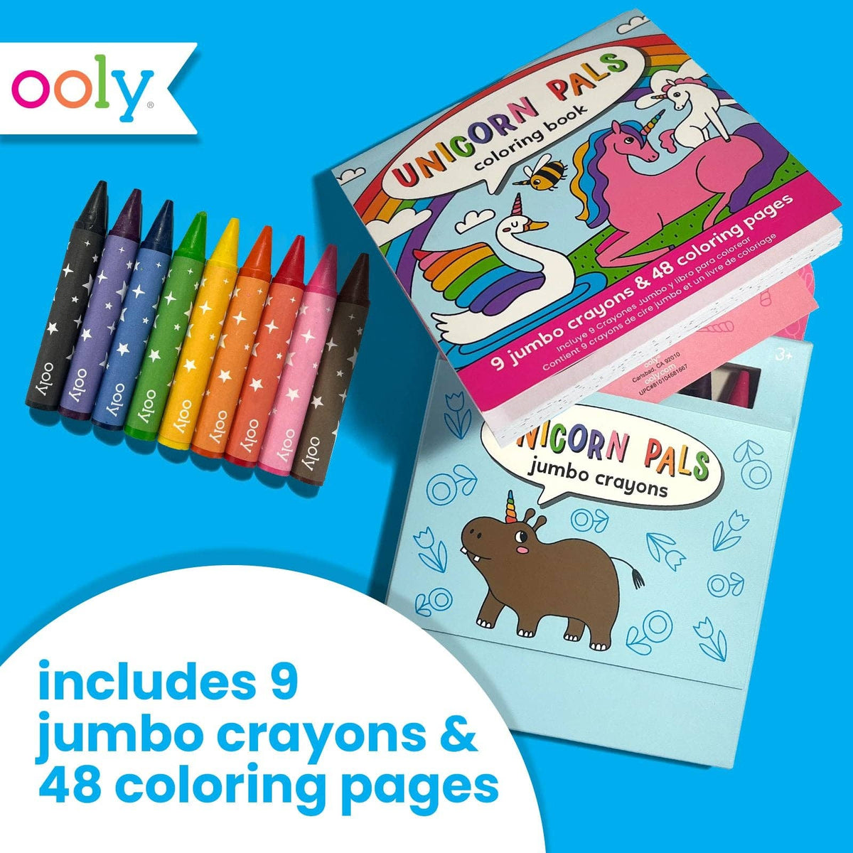 Carry-Along Coloring Book Set - Unicorn Pals