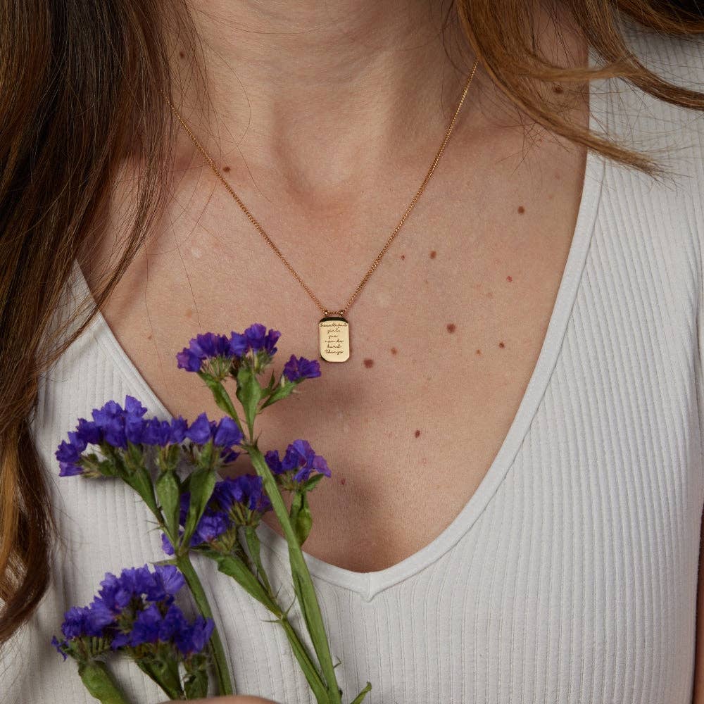 Beautiful Girl, You Can Do Hard Things - Mantra® necklace