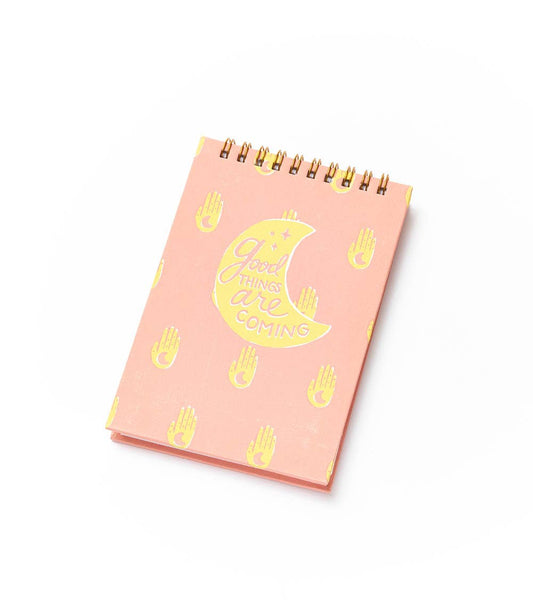 Anju Hamsa Moon 4x6 Spiral Notebook Recycled Paper