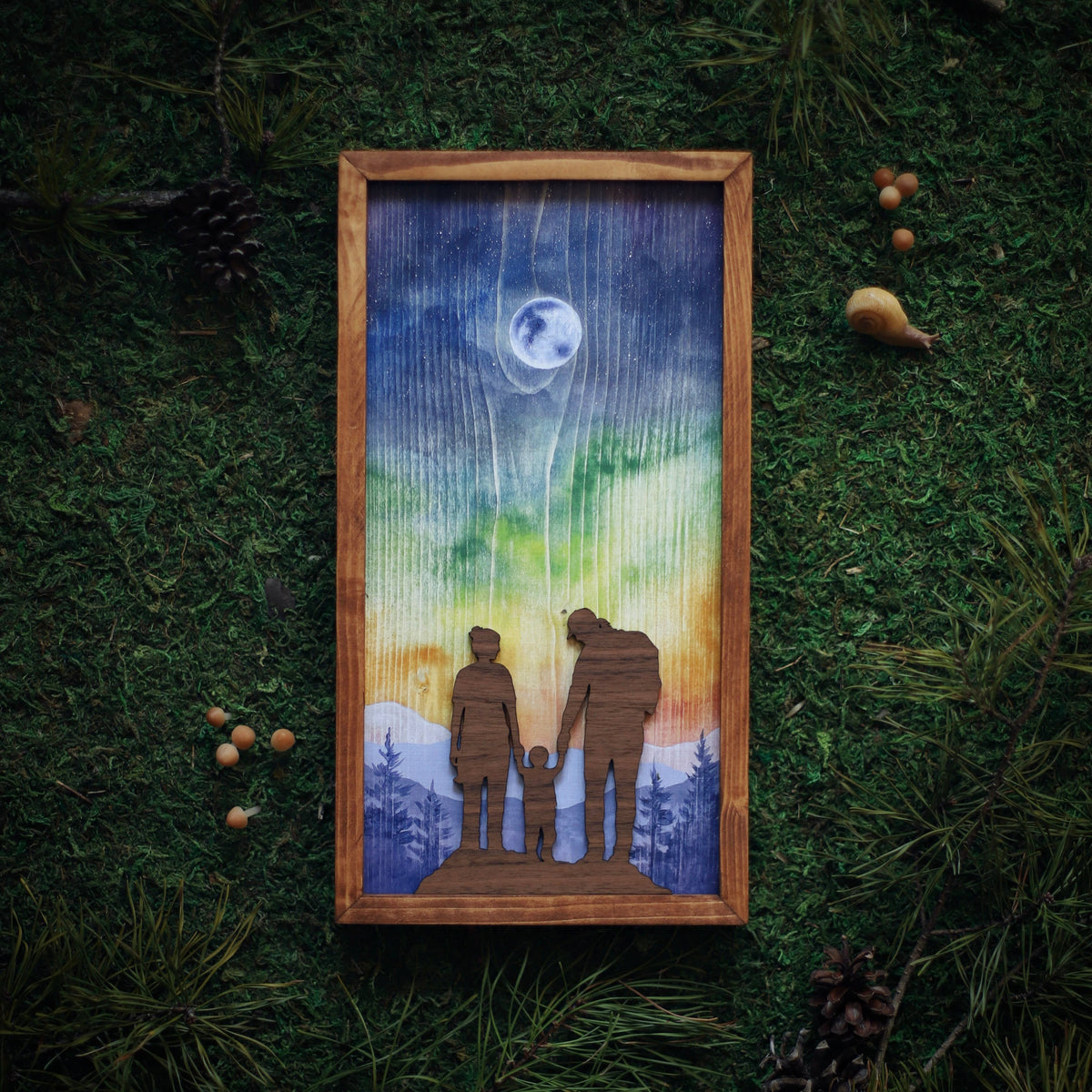 "Miles of Memories" Mixed Media Family-Themed Wall Art