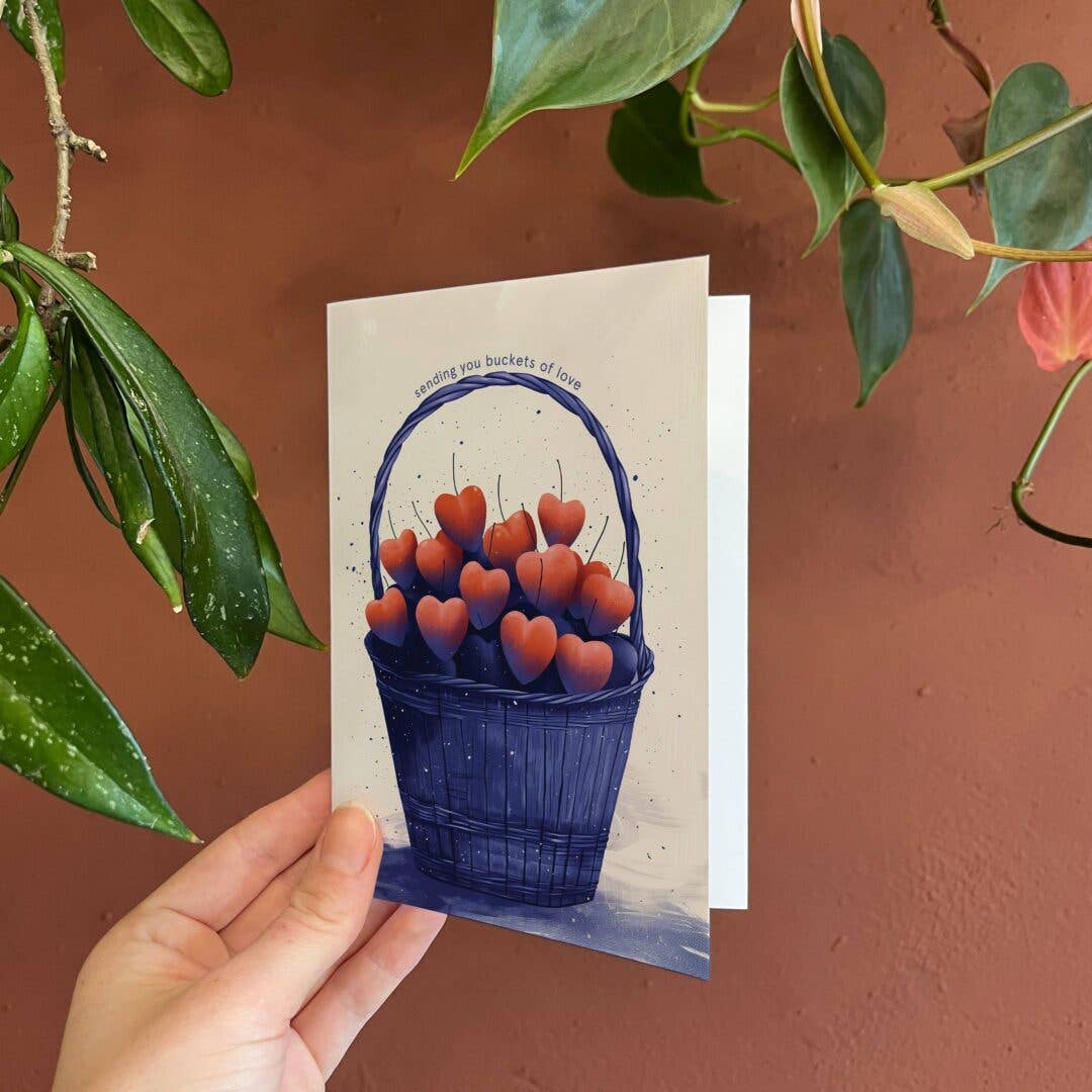 Sending you buckets of love | Get Well Card | Friendship