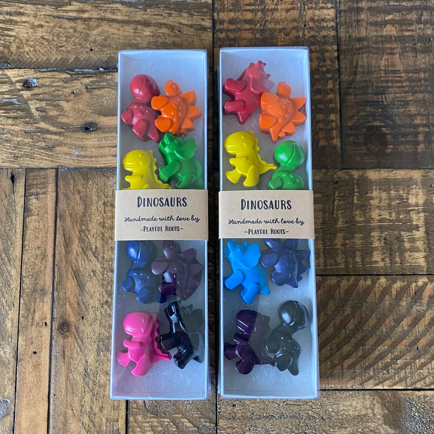Dinosaur Crayon Set - Handmade Non-Toxic Kids Gift