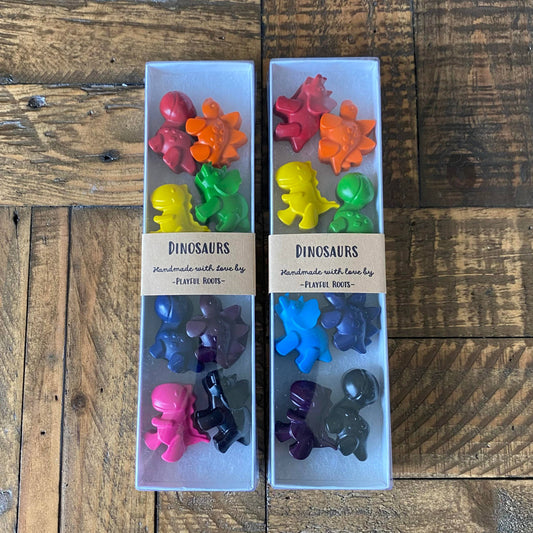 Dinosaur Crayon Set - Handmade Non-Toxic Kids Gift