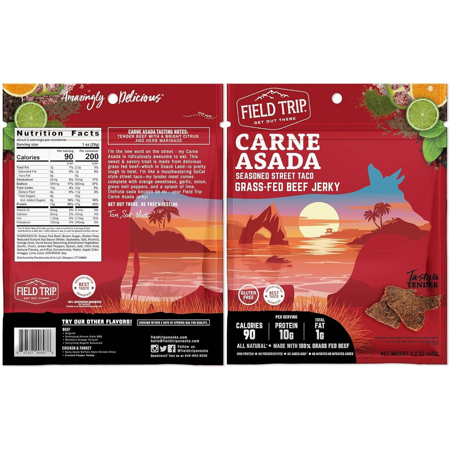 Carne Asada Beef Jerky (2.2oz)