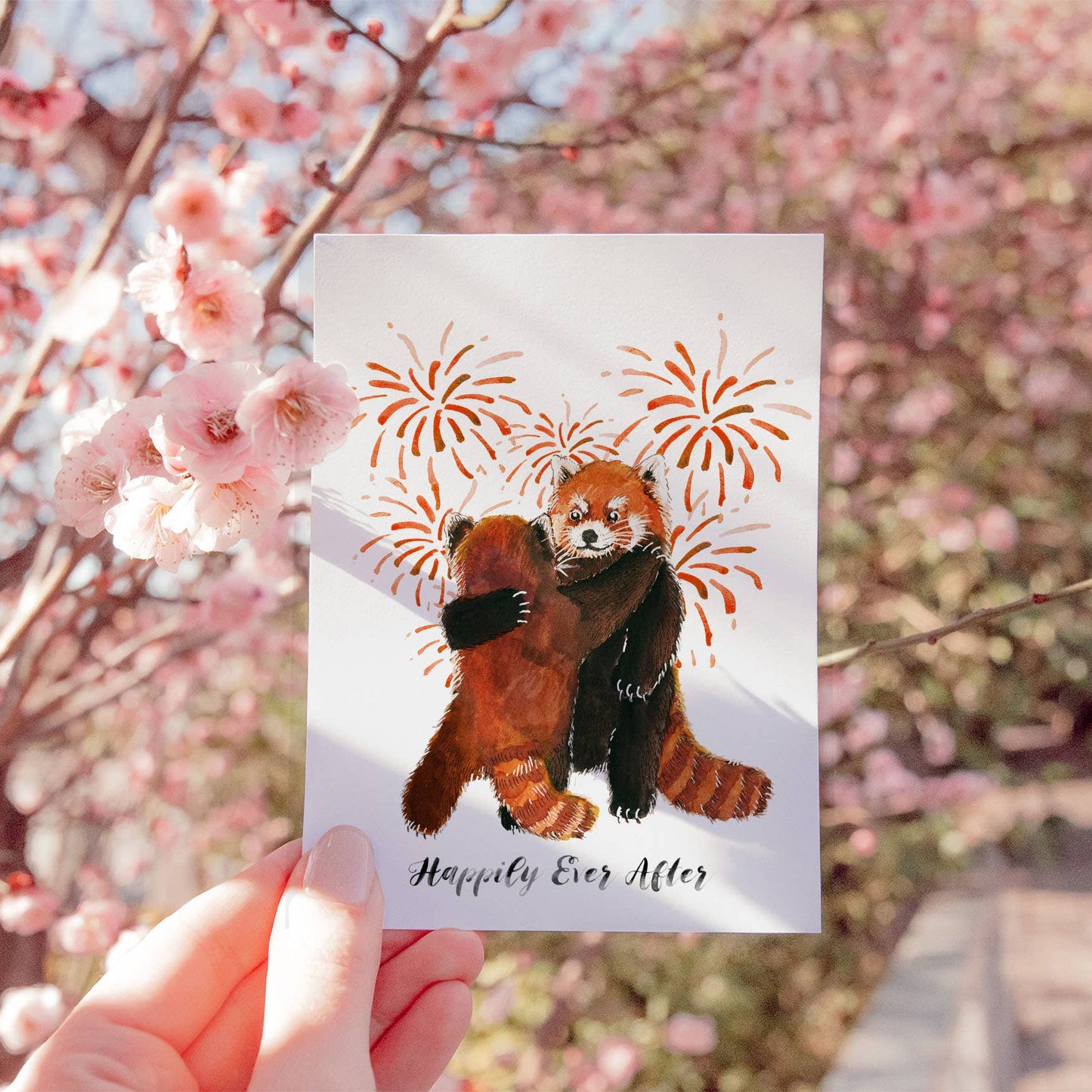 Red Panda Wedding - Funny Wedding Card