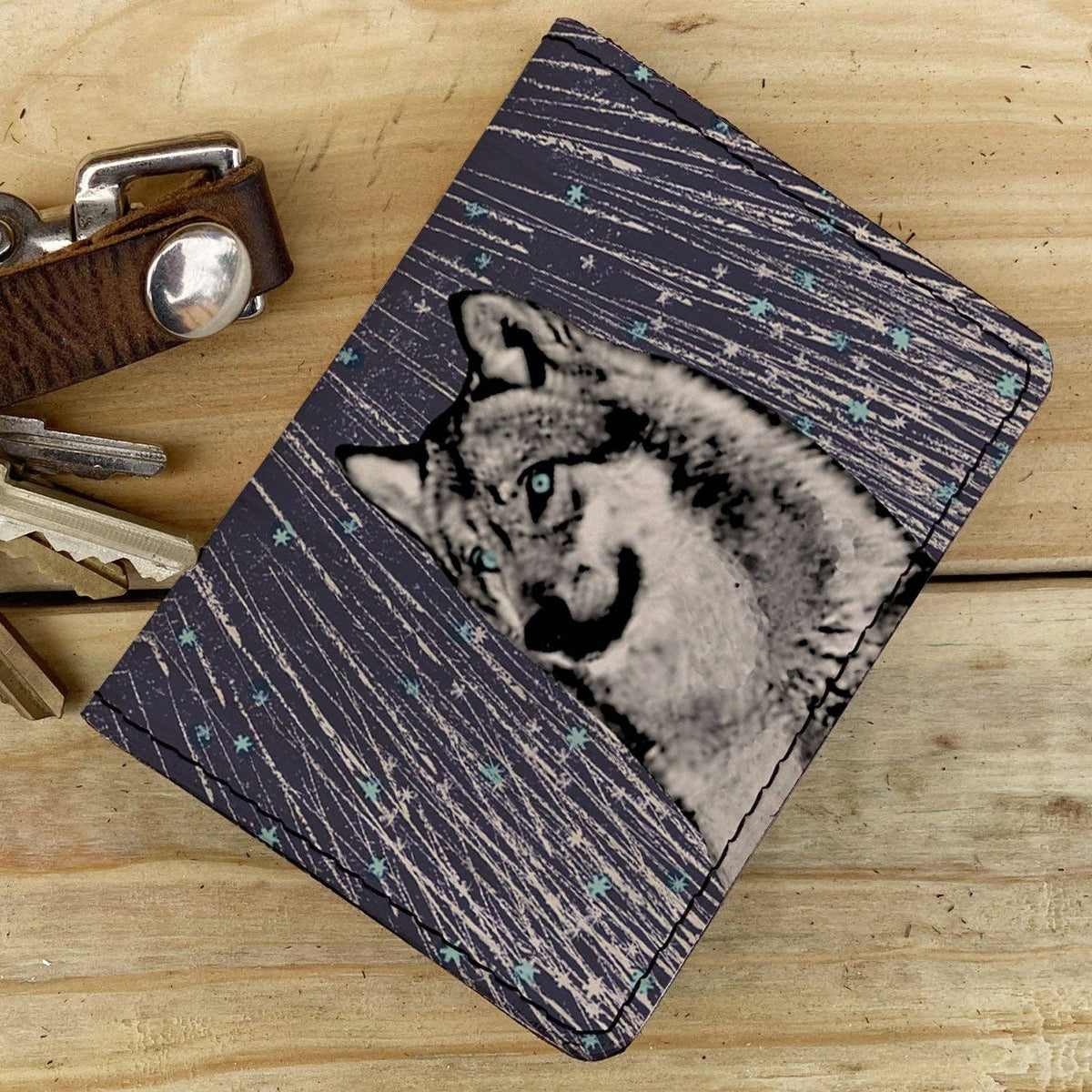 Star Wolf - Leather Spectrum Vert Cardholder Wallet