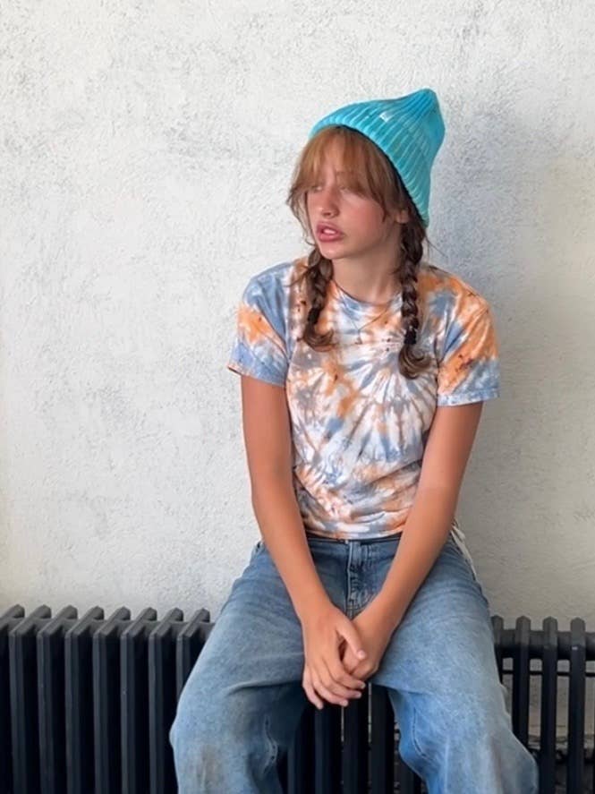 Aquamarine Hand-dyed Beanie Hat