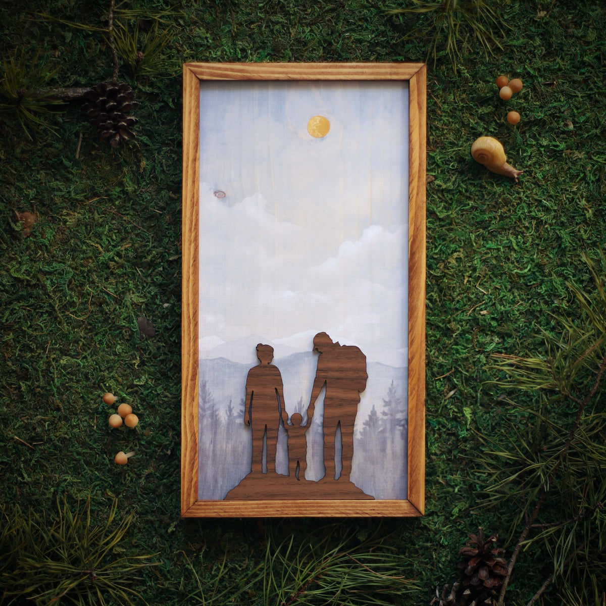 "Miles of Memories" Mixed Media Family-Themed Wall Art