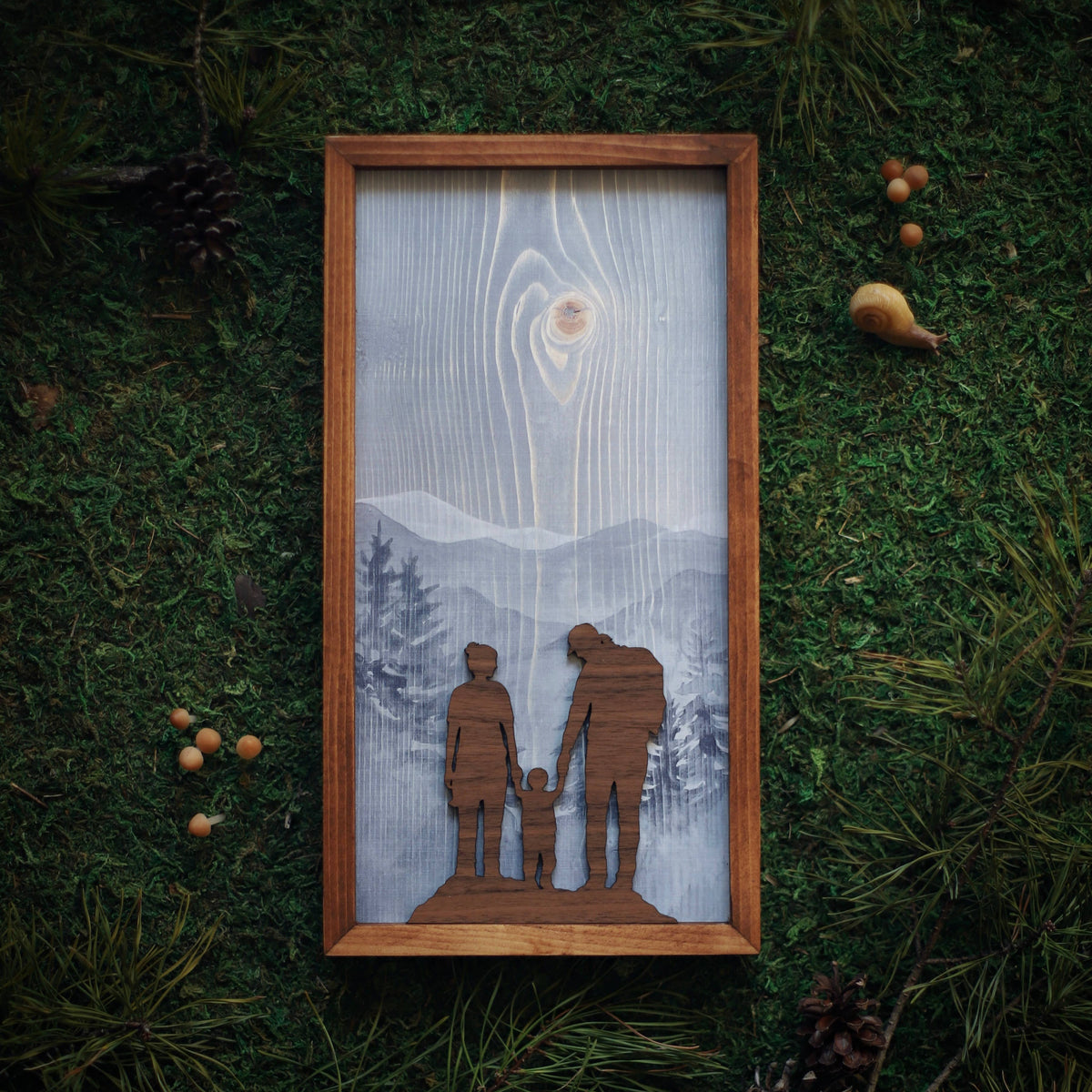 "Miles of Memories" Mixed Media Family-Themed Wall Art