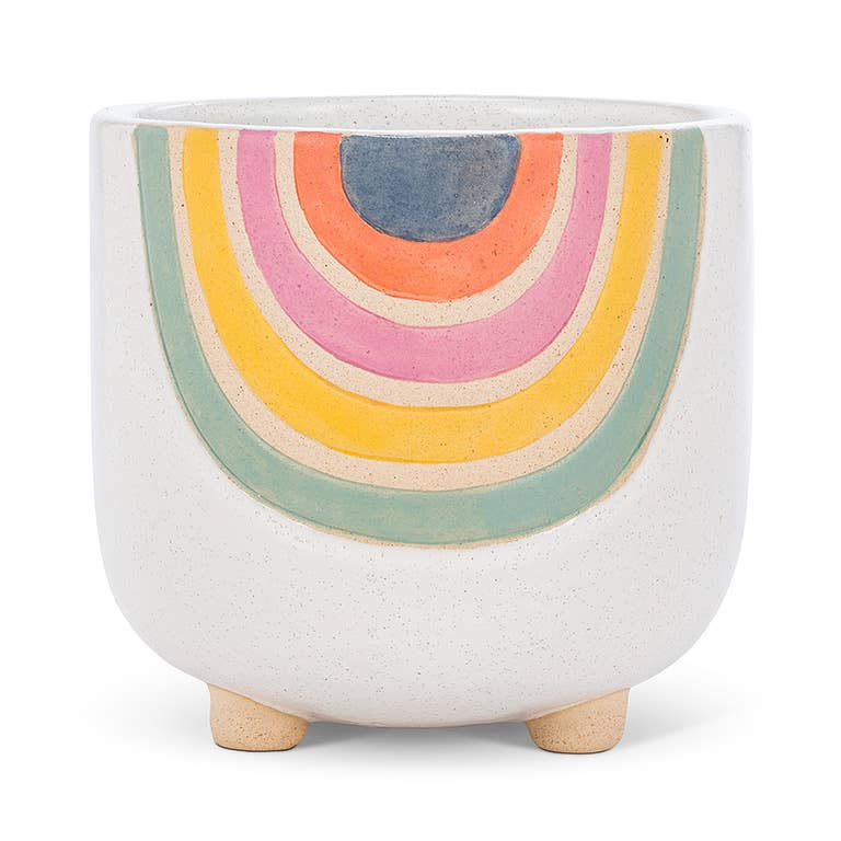 Lg Rainbow Planter w/Legs-5"H-2913