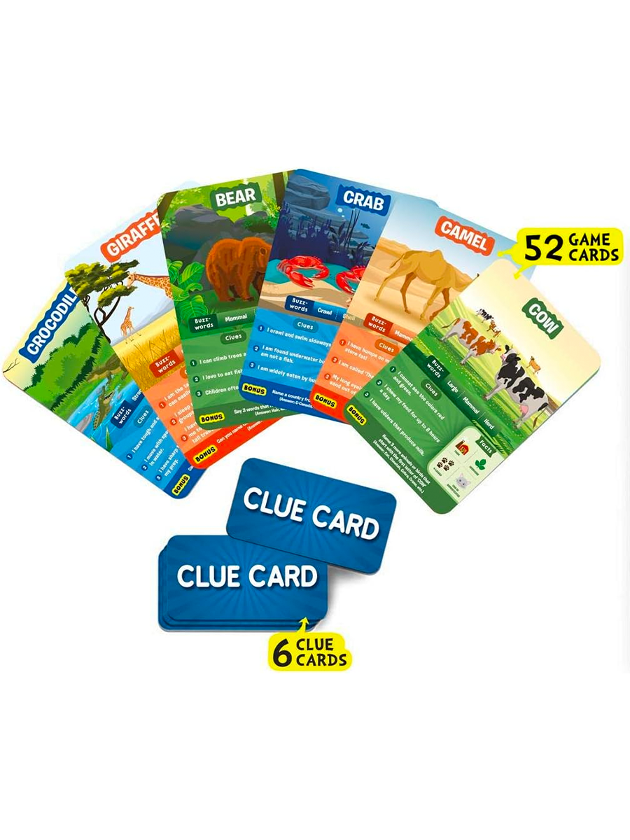 Skillmatics Guess in 10 World of Animals Card Game