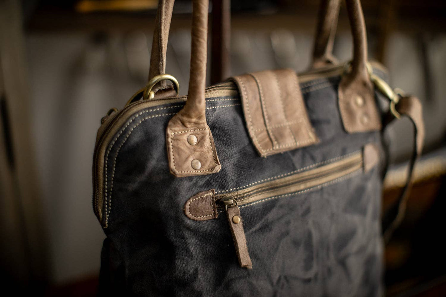 Takenya's Bazaar Recycled Canvas Carryall