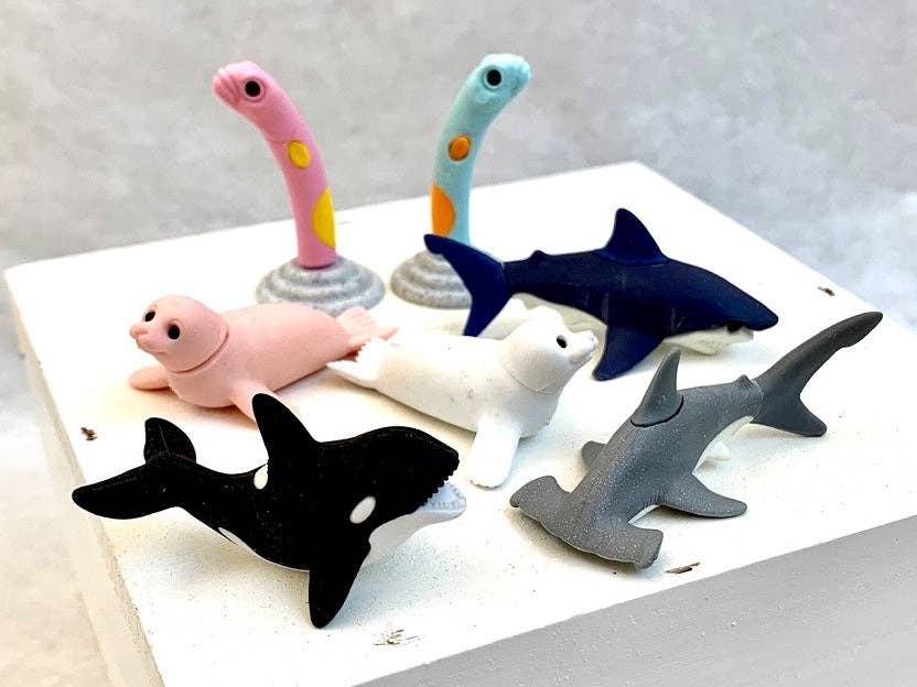 382941 Iwako Ocean Erasers Card