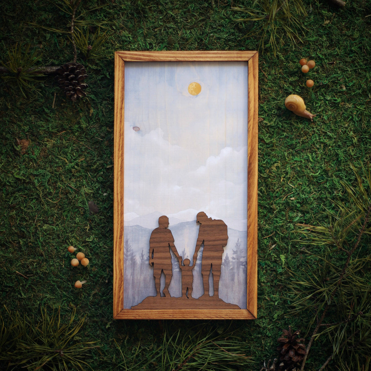 "Miles of Memories" Mixed Media Family-Themed Wall Art