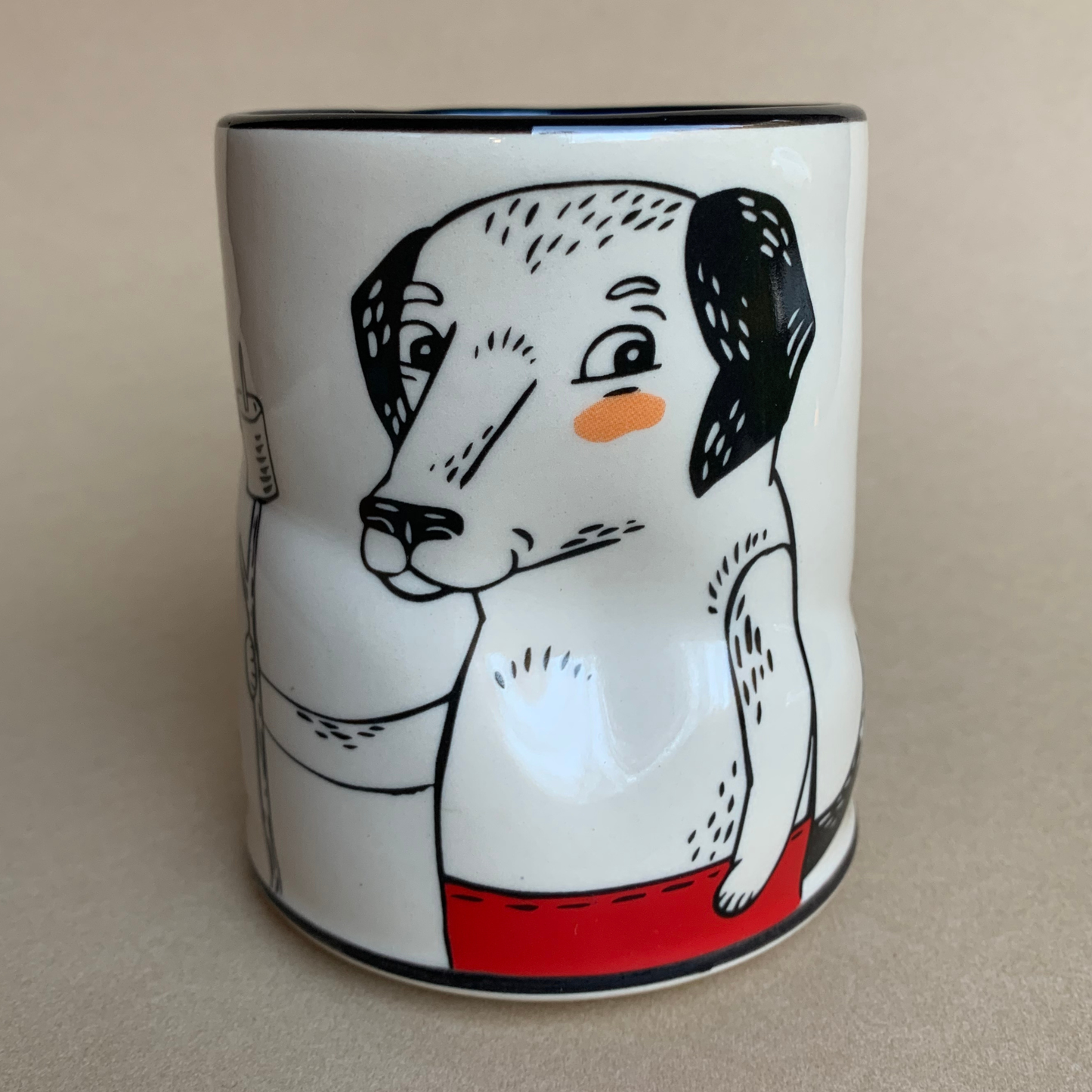 Lucky Big Dog Cup - XLarge Ceramic Mug - Father'sDay