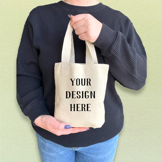 Mini Canvas Bag- Add Your Own Design