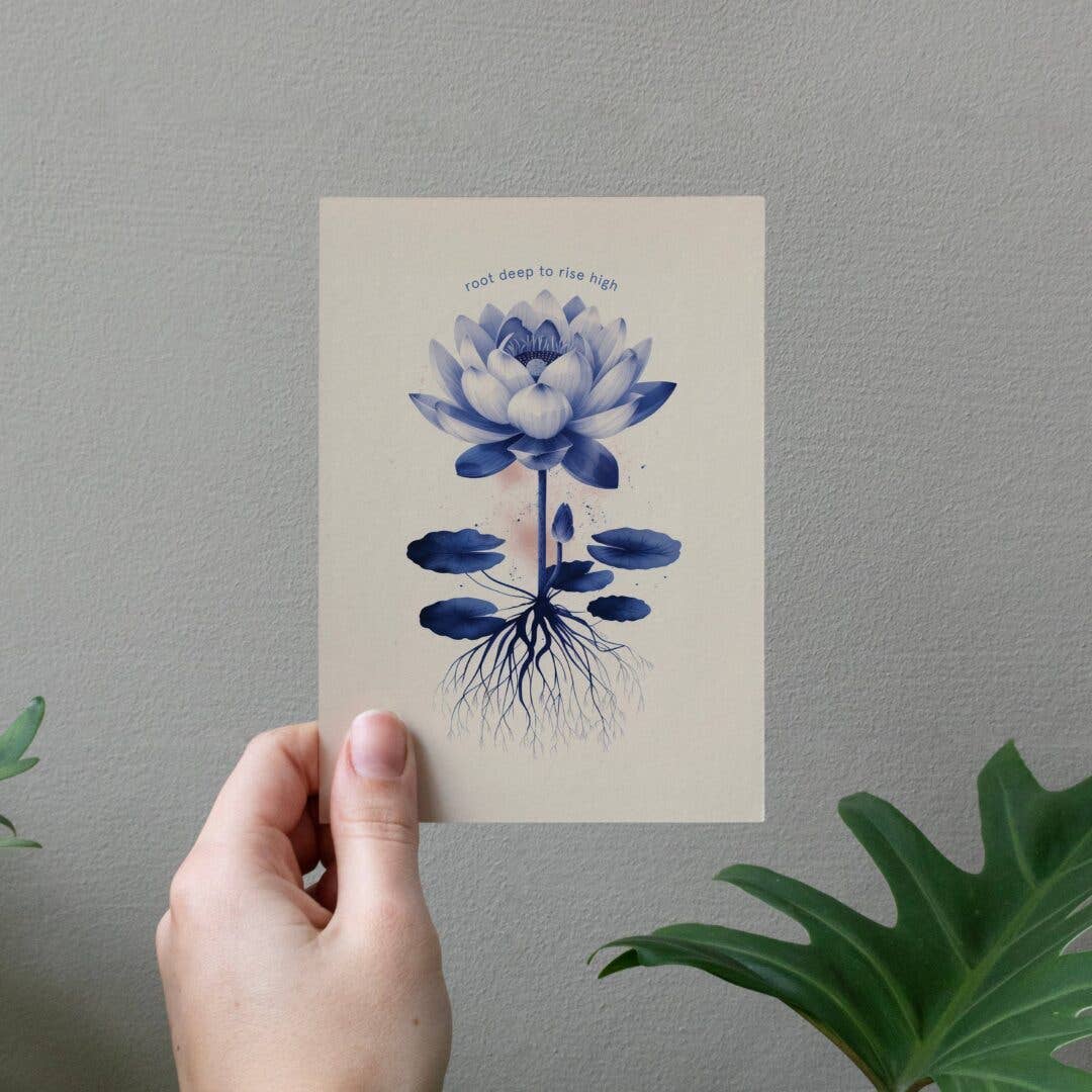 Root deep to rise high | Encouragement Card | Plant Lover