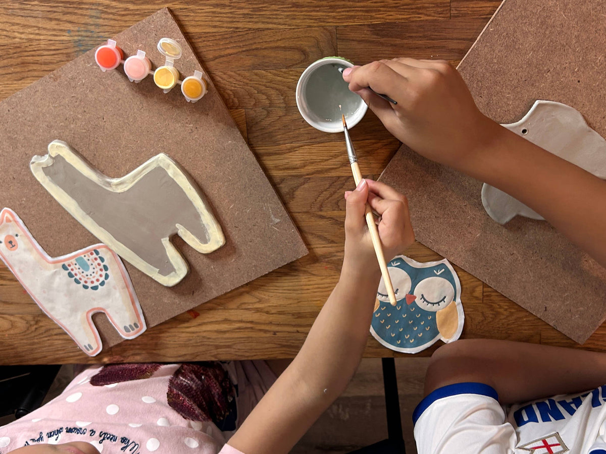 Llama Trinket Dish Kids Air Dry Clay Kit All in One Activity