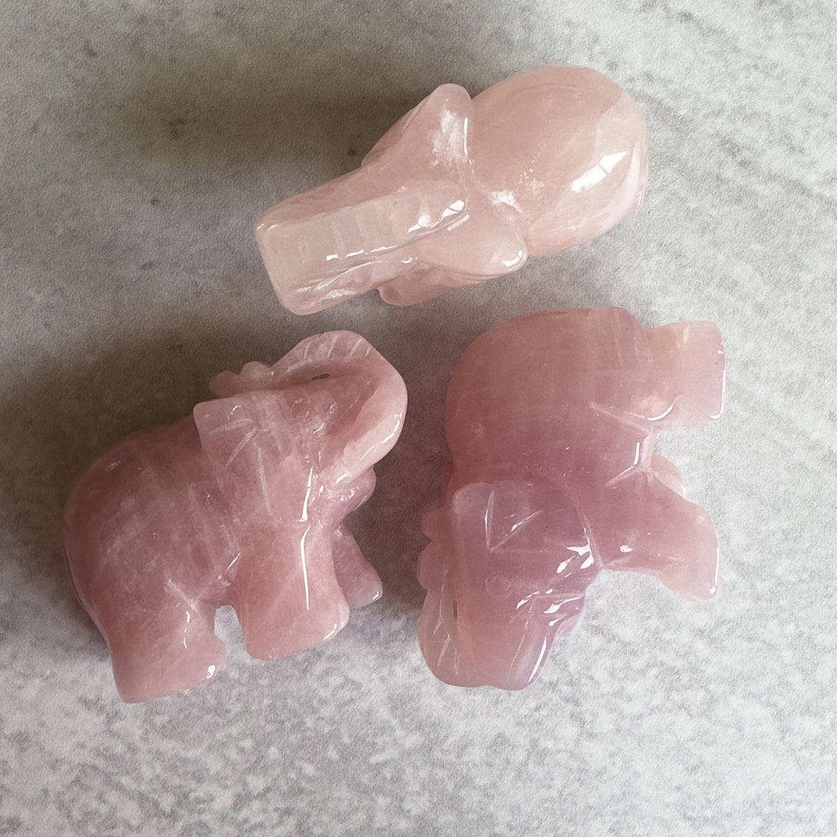Hand-Carved Gemstone Animal | Elephant