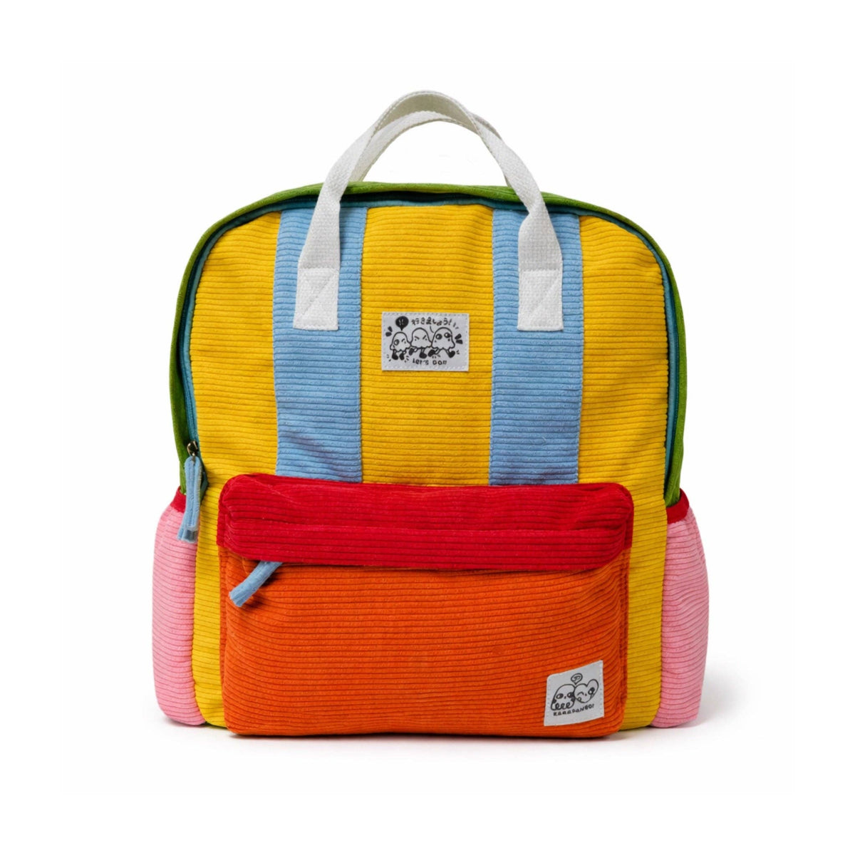KARAFURU: Colorful corduroy backpack