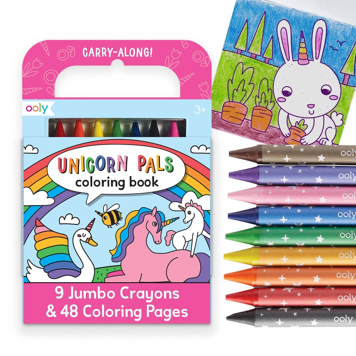 Carry-Along Coloring Book Set - Unicorn Pals