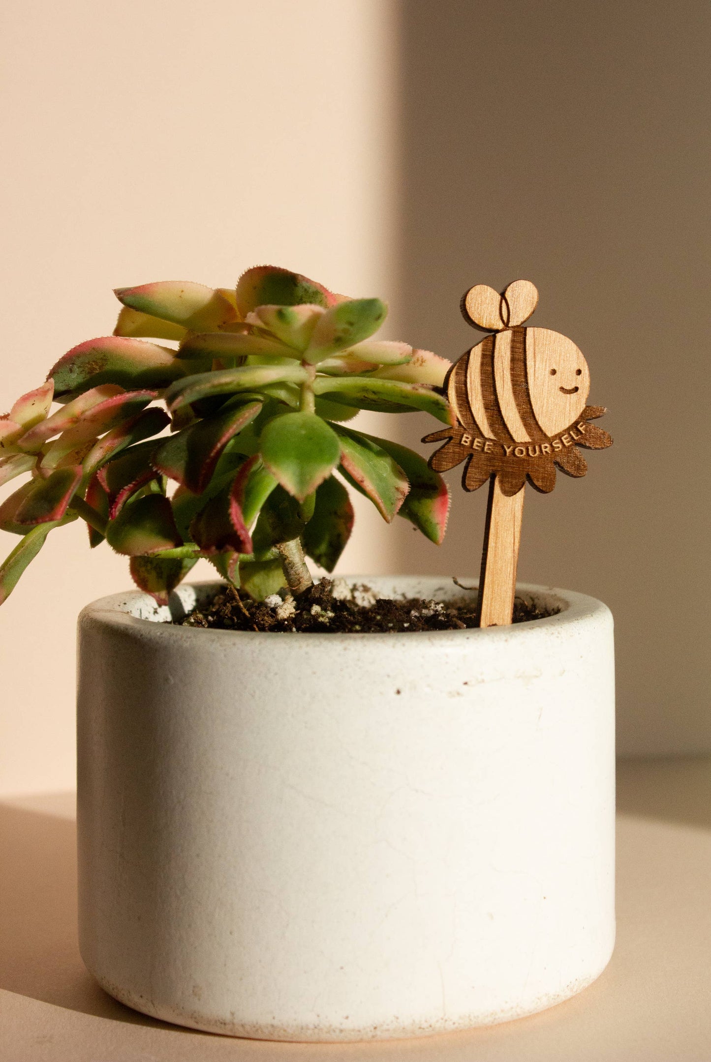 Bee Yourself Bumblebee Wood Plant Pick
