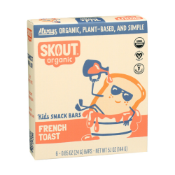 Skout Organic French Toast Kids Snack Bar | Plant-Based