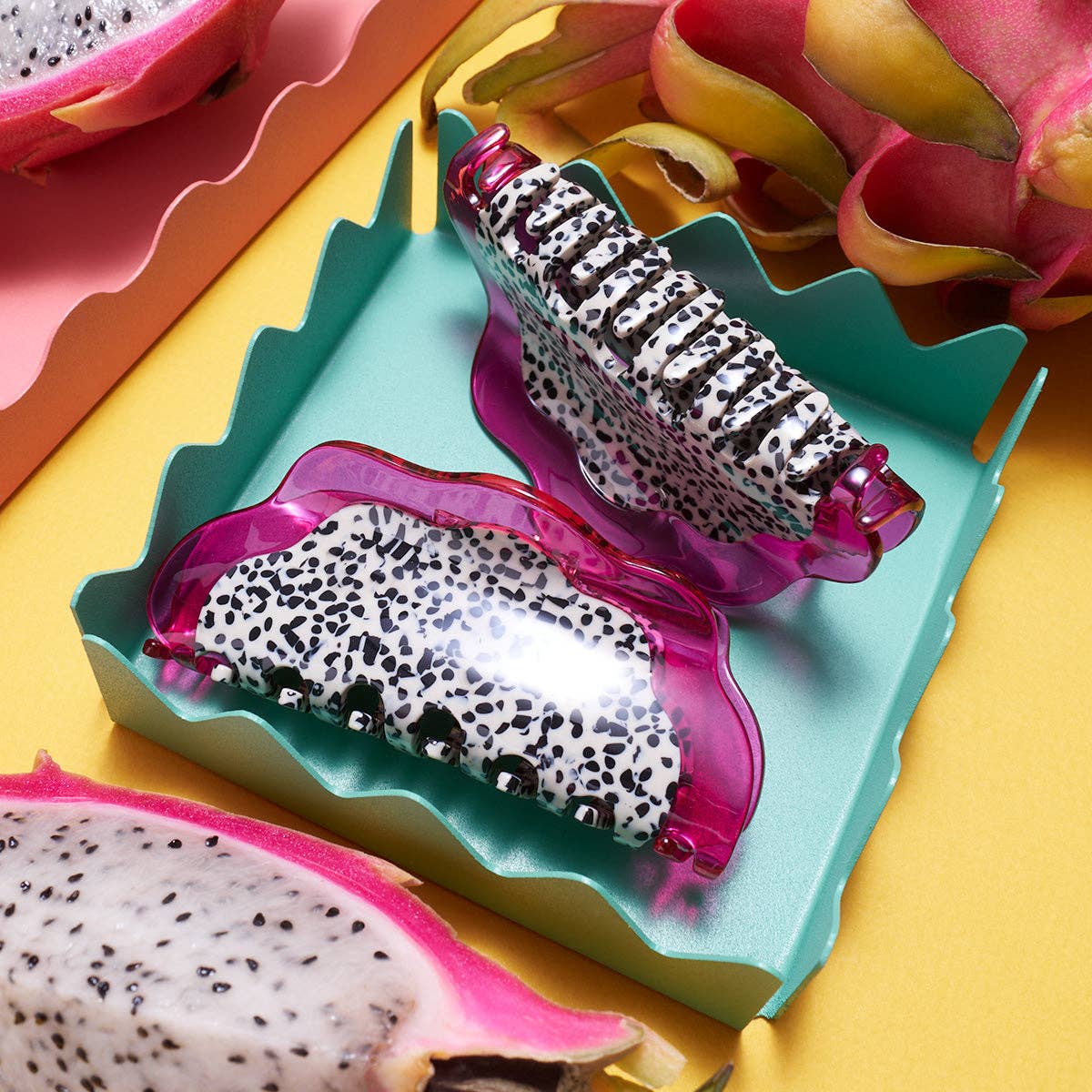 Dragon Fruit Claw - Acetate Fruit Hair Clip Accessory