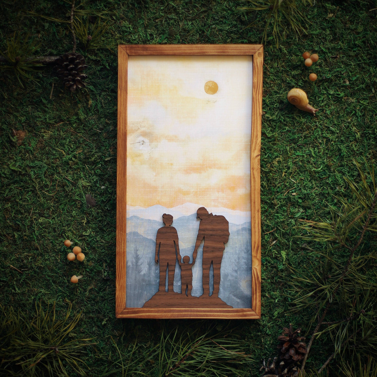 "Miles of Memories" Mixed Media Family-Themed Wall Art