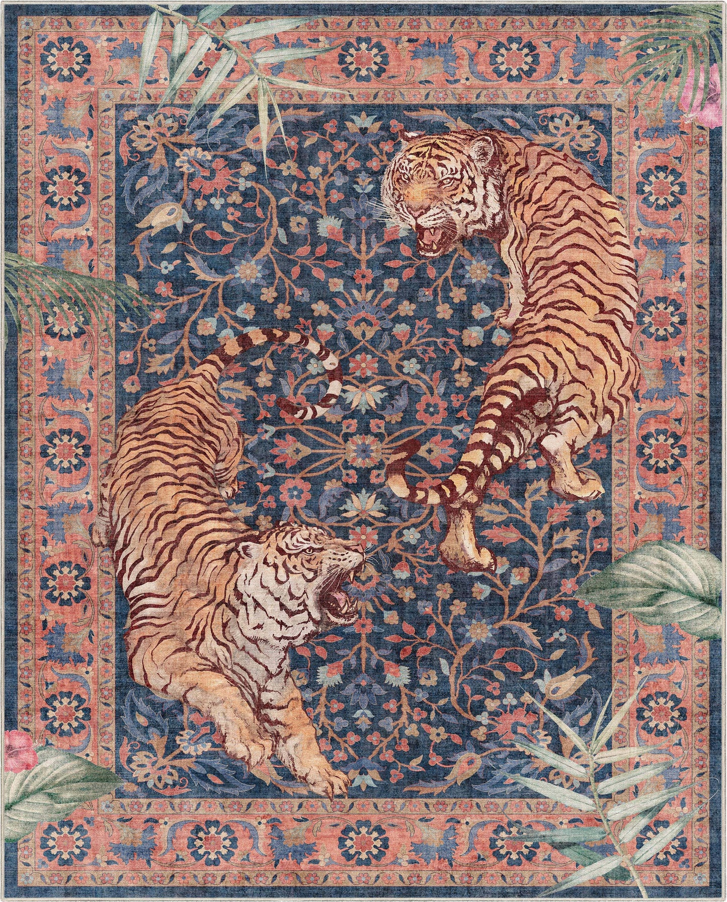 Apollo Botanical Floral Rug for Living Room, Dining Room, Bedroom and Kitchen