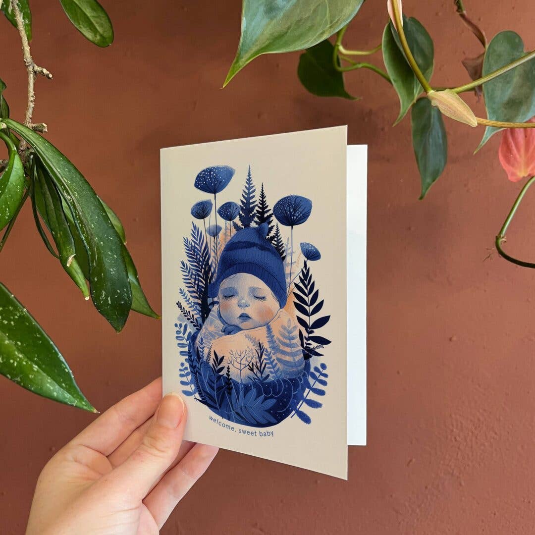 Welcome sweet baby | New Baby Card | Gender Neutral