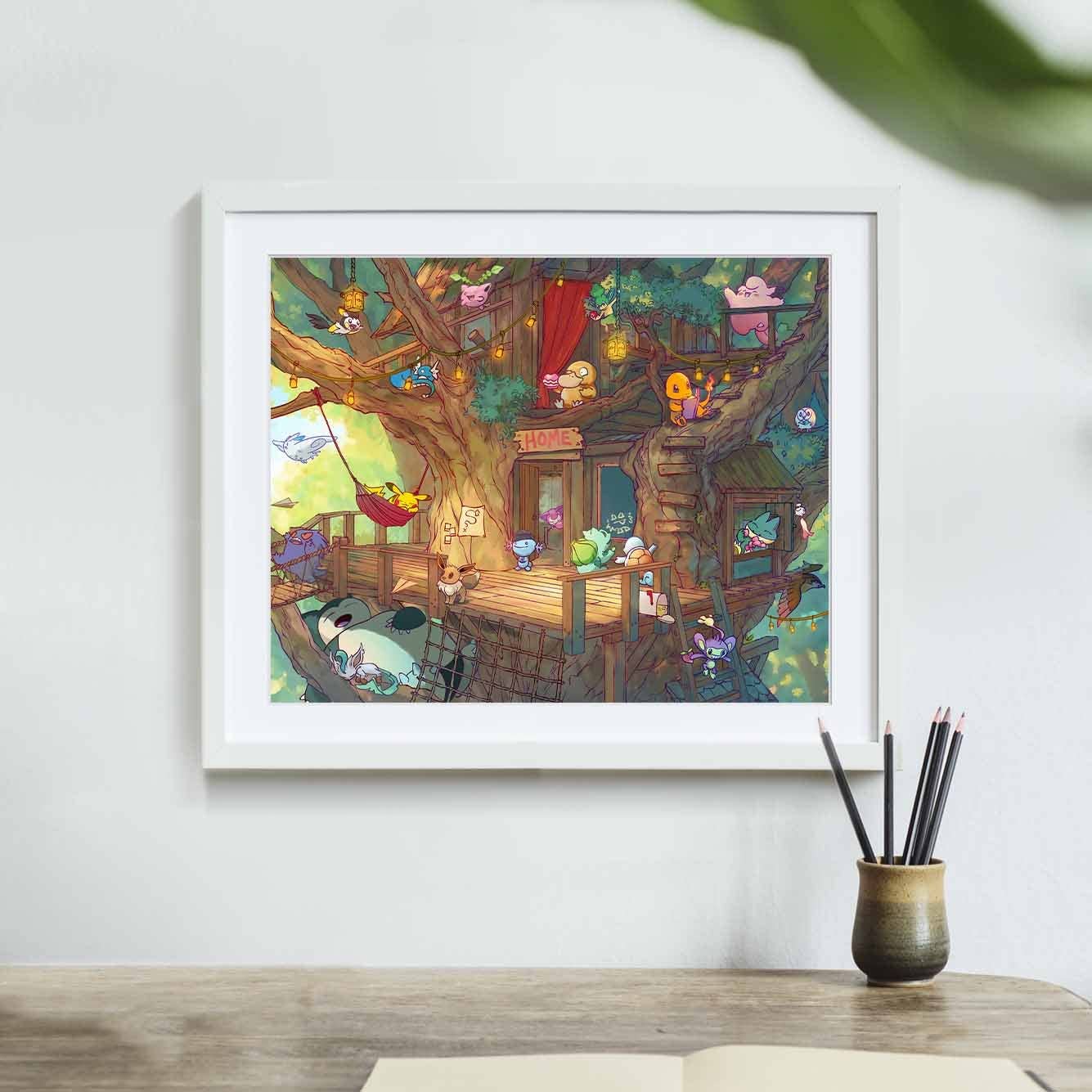 Pokemon Treehouse - Art Print