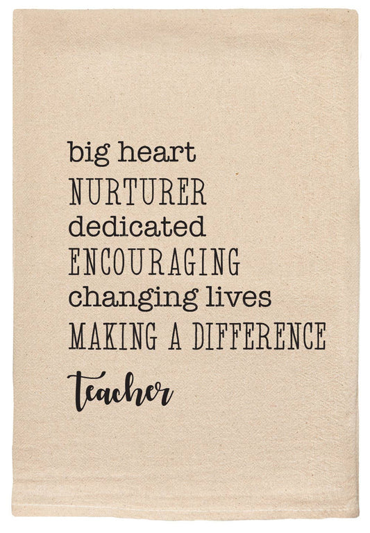 Teacher gifts | Favorite things | printed kitchen tea towel