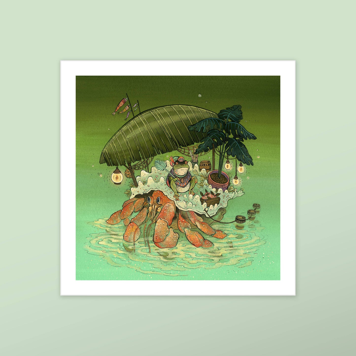 Frog Merchant - Fine Art Print