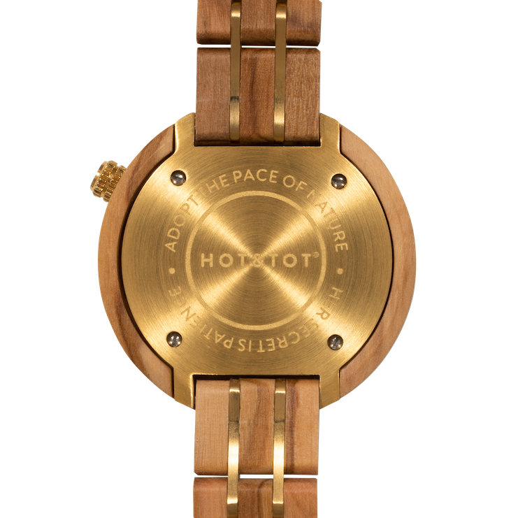 AVALON | Wood watch women | Tiger's eye Stone | Sustainable