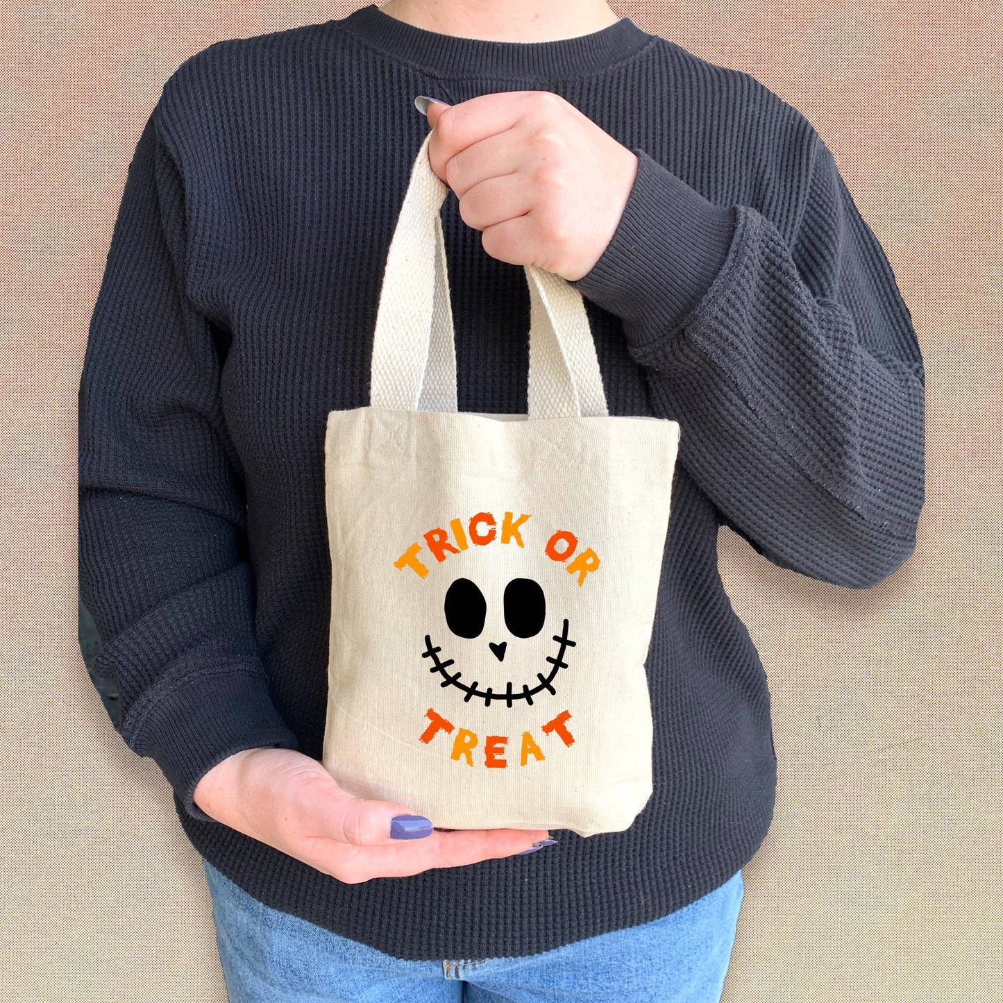 Kid's Mini Halloween Trick or Treat Canvas Tote Bags