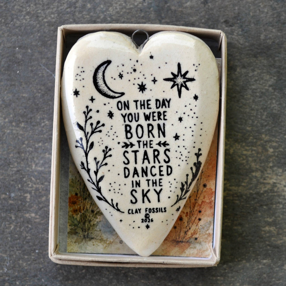 On the day, handmade USA, gift, year round keepsake