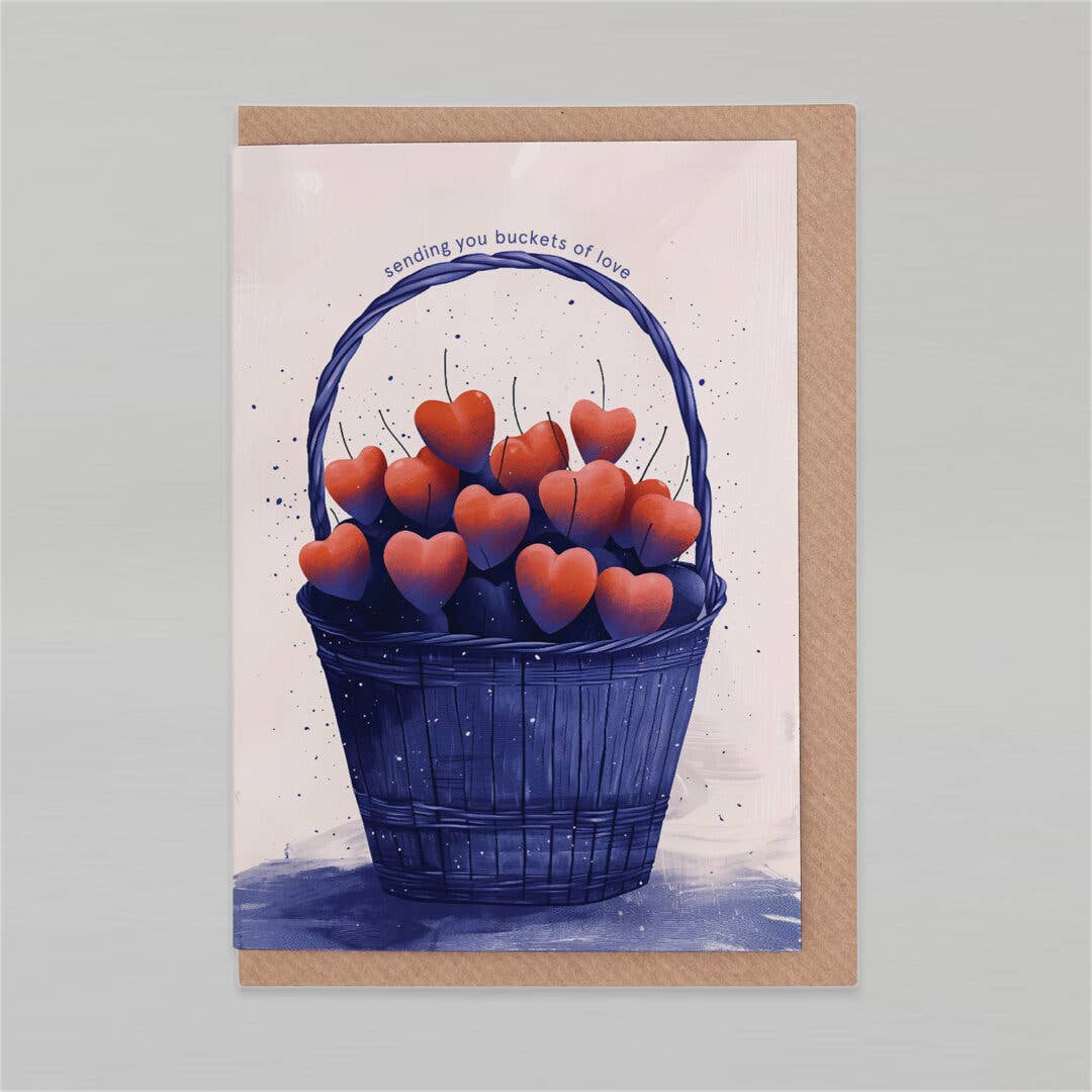 Sending you buckets of love | Get Well Card | Friendship