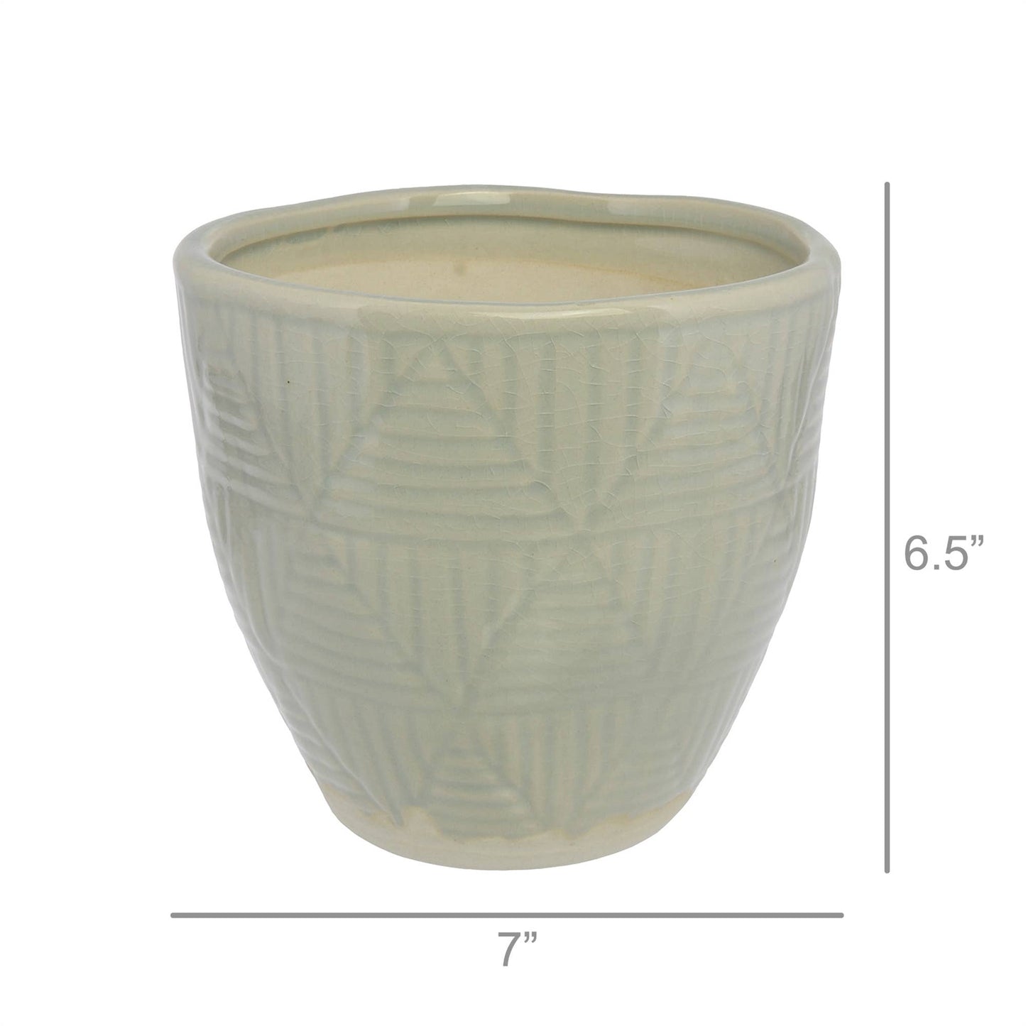 Lucie Cachepot - Lrg - Ice Blue