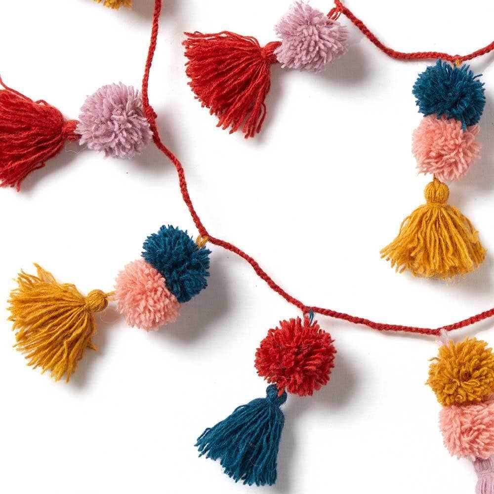 Festive Pom Pom Garland