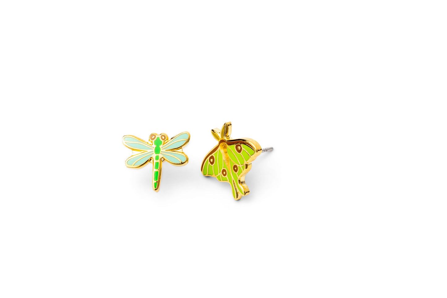 Luna Moth & Dragonfly Earrings