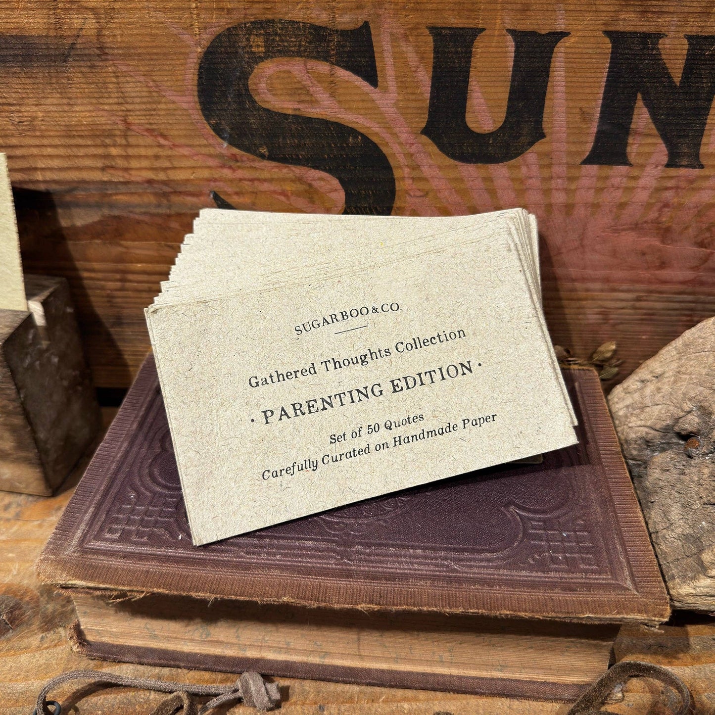 50  Gathered Thoughts- Parenting Edition on Handmade Paper